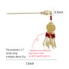 LRGKMCWTOB Glow Lantern and Gourd Hairpin Hairpin Hanfu hair Accessories Lantern Tassel Hairpins Clips Long Tassel Step Shake Hanfu Dress Headpieces Wedding (White gourd) view 3