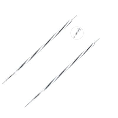 Aumeo G23 Titanium Threadless Piercing Taper 14G 16G 18G Piercing Insertion Pin Taper for Nose Lip Monroe Ear Tragus Helix Push in Body Piercing Stretching Kit Assistant Tool (Straight-18G)