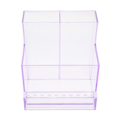 FRCOLOR Nail Grinding Storage Box Plastic Display Case for Manicure Tools Compact Organizer for Professional and Home Use Keeps Your Workspace Tidy