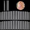 504PCS XXL Square No C Curve Nail Tips for Acrylic Nails Professional, Clear Tapered Square Straight Half Cover Extra Long Fake Nails, Ballerina Coffin Nails Tips for Salons DIY Nail Art view 1