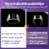 504PCS XXL Square No C Curve Nail Tips for Acrylic Nails Professional, Clear Tapered Square Straight Half Cover Extra Long Fake Nails, Ballerina Coffin Nails Tips for Salons DIY Nail Art view 3