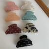 Semicircle Hair Claw With Rhinestones Hair Clip Acetic Acid Small Shark Clip Hair Accessory For Girls Women(coffee) view 2