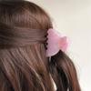 Semicircle Hair Claw With Rhinestones Hair Clip Acetic Acid Small Shark Clip Hair Accessory For Girls Women(coffee) view 3