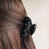 Semicircle Hair Claw With Rhinestones Hair Clip Acetic Acid Small Shark Clip Hair Accessory For Girls Women(coffee) view 4