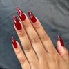 VAMPIRA Press-On Nails by Lavaa Beauty | Long Stiletto | Glossy Burgundy Stiletto Nails view 1