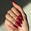 VAMPIRA Press-On Nails by Lavaa Beauty | Long Stiletto | Glossy Burgundy Stiletto Nails view 3