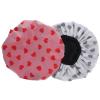 Healeved Shower Cap 2pcs Bathing Reusable Shower Caps Three Layers Silky Satin Shower Cap Bathing Bonnets for Long Short Hair Women Men view 1