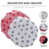 Healeved Shower Cap 2pcs Bathing Reusable Shower Caps Three Layers Silky Satin Shower Cap Bathing Bonnets for Long Short Hair Women Men view 4