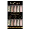 EXTRA AF Press-On Nails by Lavaa Beauty | Extra-Long Coffin | Luxe Chrome Mix Nail Design with Gems view 2