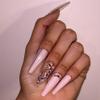 EXTRA AF Press-On Nails by Lavaa Beauty | Extra-Long Coffin | Luxe Chrome Mix Nail Design with Gems view 3