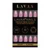 PRETTY GIRL Press-On Nails by Lavaa Beauty | Short Almond | Lilac Purple Shimmer Almond Nails view 2