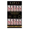 FRENCH LOVE Press-On Nails by Lavaa Beauty | Extra-Long Coffin Nails | French Tip with Small Red Hearts Valentine's Day Nails view 2