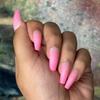 HOTTIE PINK OMBR Press-On Nails by Lavaa Beauty | Long Coffin | Pink Ombr Matte Finish view 4