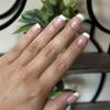 FRENCHIE Press-On Nails by Lavaa Beauty | Medium Square | French Tip on Nude Glossy Base view 1