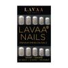 FRENCHIE Press-On Nails by Lavaa Beauty | Medium Square | French Tip on Nude Glossy Base view 2