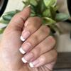 FRENCHIE Press-On Nails by Lavaa Beauty | Medium Square | French Tip on Nude Glossy Base view 3
