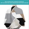 Brown Black Grey Barber Cape for Men/Women, Hair Cutting Cape with Adjustable Snap Closure, Middle Century Irregular Geo Abstract Art Haircut Cape Professional Salon Capes for Hair Stylist 55"x63" view 4