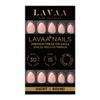 MADEMOISELLE Press-On Nails by Lavaa Beauty | Short Round | Baby Pink Sheer Glazed Almond Nails view 2
