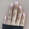 NUDE MOOD Press-On Nails by Lavaa Beauty | Short Square | Ombr French Glossy Square Nails view 1
