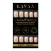 NUDE MOOD Press-On Nails by Lavaa Beauty | Short Square | Ombr French Glossy Square Nails view 2