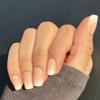NUDE MOOD Press-On Nails by Lavaa Beauty | Short Square | Ombr French Glossy Square Nails view 4