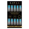 OCEAN FLAME Press-On Nails by Lavaa Beauty | Extra-Long Coffin | Blue Flame Tip Design view 2