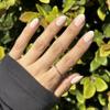 WELL ROUNDED Press-On Nails by Lavaa Beauty | Short Rounded | Short Round Oval French Tip Nails view 4