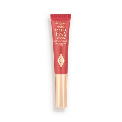 Charlotte Tilbury Pillow Talk Matte Liquid Blush Wand - Matte Blush for Cheeks with Cushion Applicator - Infused with Lumi-Blur Technology for a Light-Reflecting, Soft-Focus Effect - Dream Pop