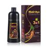 BELEZALIB Instant Dark Brown Hair Dye Shampoo for Women, Hair Color Shampoo for Gray Hair, 3 in 1-100% Gray Coverage - Natural Plant Ingredients, 16.9OZ/500ML view 1