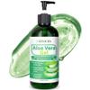 DERMOIA Aloe Vera Gel Body Moisturizer - Sunburn Relief Aloe Vera Gel for Skin with Apple Stem Cell, Cucumber & Violet Hydrosol - Hydrating Facial Moisturizer for Dry Skin - Scalp Moisturizer 16oz view 1