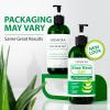DERMOIA Aloe Vera Gel Body Moisturizer - Sunburn Relief Aloe Vera Gel for Skin with Apple Stem Cell, Cucumber & Violet Hydrosol - Hydrating Facial Moisturizer for Dry Skin - Scalp Moisturizer 16oz view 2