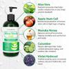 DERMOIA Aloe Vera Gel Body Moisturizer - Sunburn Relief Aloe Vera Gel for Skin with Apple Stem Cell, Cucumber & Violet Hydrosol - Hydrating Facial Moisturizer for Dry Skin - Scalp Moisturizer 16oz view 3