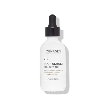 ZENAGEN Densifying Hair Serum for Fine + Thinning Hair | Boosts Hair Density, Strengthens & Nourishes Hair Follicles, Non-Greasy Water-Based Formula, Plant-Based, Vegan, All Hair Types, 1 oz