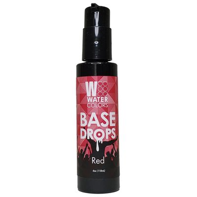 Watercolors Base Drops, Temporary Hair Dye Color Booster, Cruelty-Free, 4 oz - RED