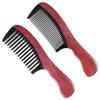 Onedor 100% Handmade Natural Violet Sandalwood With Buffalo Horn Hair Combs - Anti-Static Sandalwood Scent Natural Hair Detangler Wooden Combs (Wide Tooth Fine Tooth Set) view 1