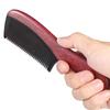 Onedor 100% Handmade Natural Violet Sandalwood With Buffalo Horn Hair Combs - Anti-Static Sandalwood Scent Natural Hair Detangler Wooden Combs (Wide Tooth Fine Tooth Set) view 2