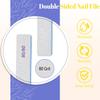 25 Pcs Nail Files 80/80 Grit for Acrylic & Gel Nails, Double Sided Emery Board for Home & Salon Use view 2