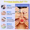 25 Pcs Nail Files 80/80 Grit for Acrylic & Gel Nails, Double Sided Emery Board for Home & Salon Use view 4