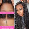 22 Inch Wear and Go Glueless Wigs Human Hair Bye Bye Knots Deep Wave HD 7X5 No Glue Lace Wig, Glueless Wig Pre Plucked, 15s Wear Complete Wear and Go Wig Pre Cut Lace Wig Natural black 200% Density view 4