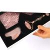ideayard Rose Quartz Eye Mask & Face Roller and Gua Sha 3-in-1, Real Natural AAA Rose Quartz for Skin Care SPA Facial view 3