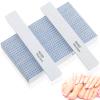 150 Pcs Rectangle Nail File 80/80 Grit Professional Emery Board Bulk Washable Double Sided Nail Buffer Reusable Buffering Manicure Tools for Nail Tech Acrylic Nails Fake Nails view 1