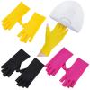 3 Pairs UV Gloves for Nails, Manicures Fingerless Glove Anti UV Mittens Protect Hands from LED Lamp Manicure Dryer view 1