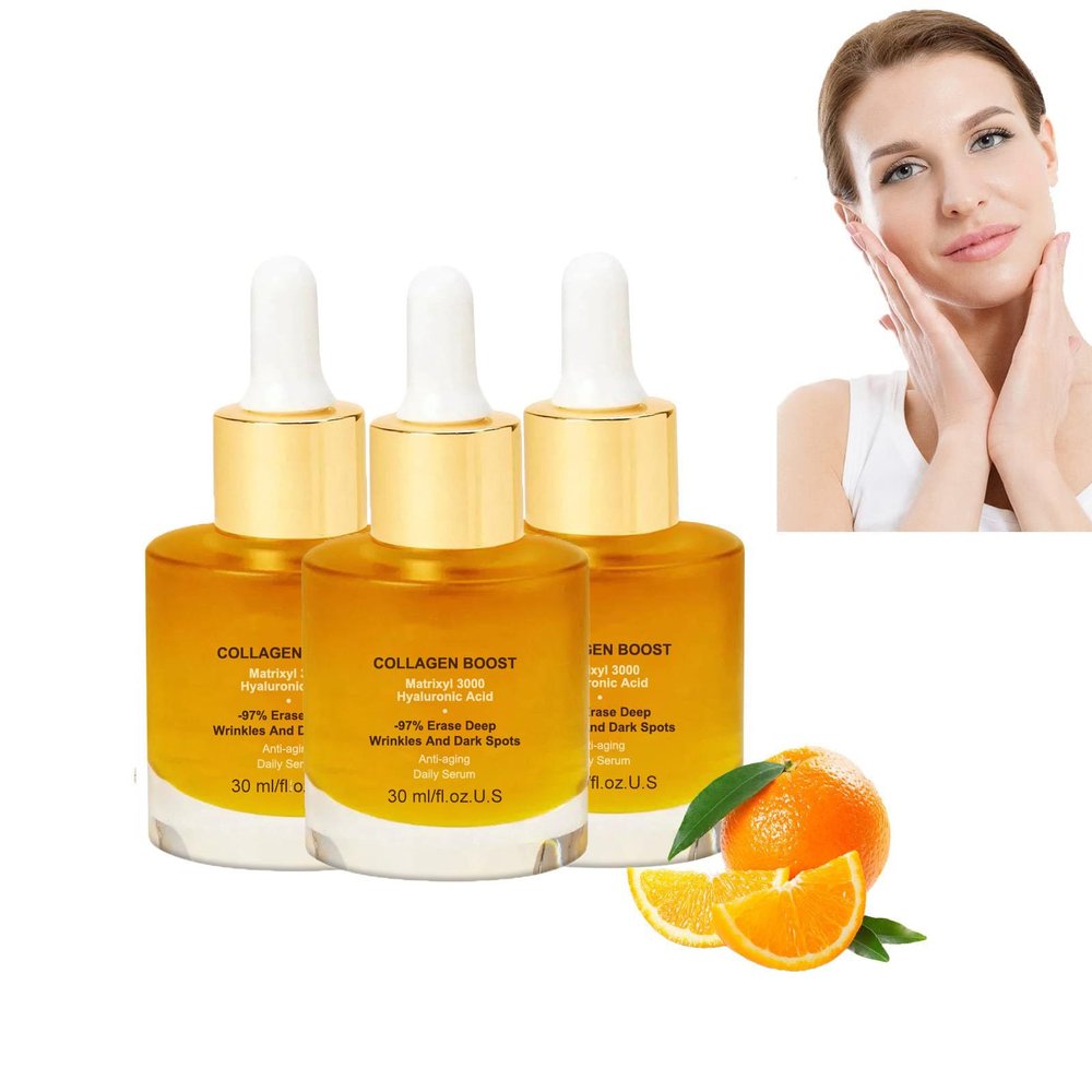 Pedia Advanced Collagen Boost Anti Aging Serum, Collagen Boost Anti Aging Serum, Hyaluronic Acid Serum for Face Pure Anti Aging Skin Moisturizer (3pcs)