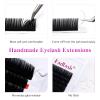 Lash Extensions Regular Volume Lash Mixed Tray 0.07 D Curl 9-17mm Premium Mink Silk Volume Eyelash Extensions Soft Matte Black Salon Use.(0.07-D, 9-17mm Mix) view 3