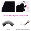 Lash Extensions Regular Volume Lash Mixed Tray 0.05 D Curl 9-17mm Premium Mink Silk Volume Eyelash Extensions Soft Matte Black Salon Use.(0.05-D, 9-17mm Mix) view 2