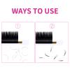 Lash Extensions Regular Volume Lash Mixed Tray 0.03 B Curl 8-14mm Premium Mink Silk Volume Eyelash Extensions Soft Matte Black Salon Use.(0.03-B, 8-14mm Mix) view 4