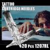 20Pcs 1207RL Tattoo Needles - NAQASE Tattoo Cartridge Needle Round Liner 12# for Tattoo Artists and Beginners view 2