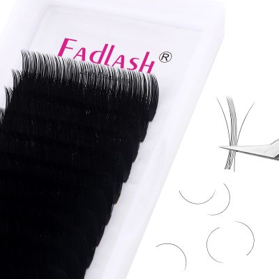 Eyelash Extensions 0.05 J Curl 8-14mm Regular Volume Lash Extensions Premium Silk Volume & Classic Lashes Matte Dark Professional Eyelash Extension Supplies (0.05-J, 8-14mm Mix)
