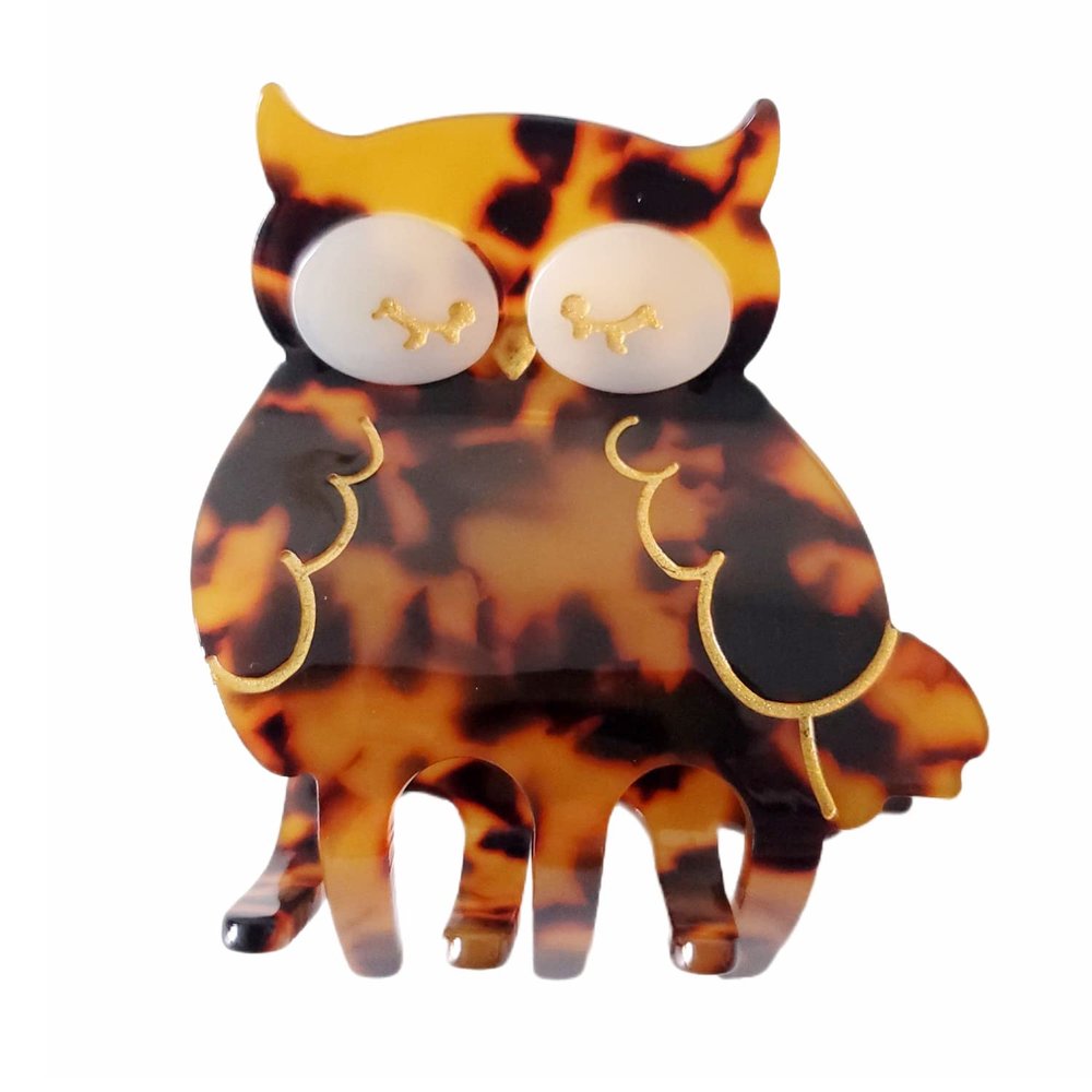 Owl Claw Clips,Cellulose Acetate Hair Clips,Big Claw Clips for Women