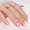 BTArtbox Press On Nails Short Medium - Soft Gel Press On Nails, Chrome Fake Nails with Nail Glue, Fit Perfectly & Natural Reusable Stick On Nails Kit, Glazed Donut & Aurora Cat Eye view 3